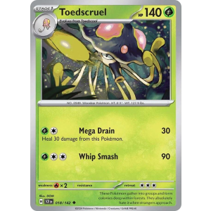 Toedscruel 18/142 Pokemon TCG Scarlet & Violet Stellar Crown