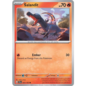 Salandit 23/142 Pokemon TCG Scarlet & Violet Stellar Crown