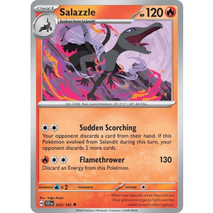 Salazzle 24/142 Pokemon TCG Scarlet & Violet Stellar Crown