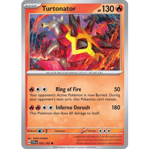 Turtonator 25/142 Pokemon TCG Scarlet & Violet Stellar Crown