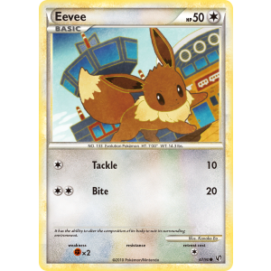 Eevee 47/90 Pokemon TCG HeartGold & SoulSilver HSUndaunted