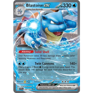 Double Rare Blastoise ex 30/142 Pokemon TCG Scarlet & Violet Stellar Crown