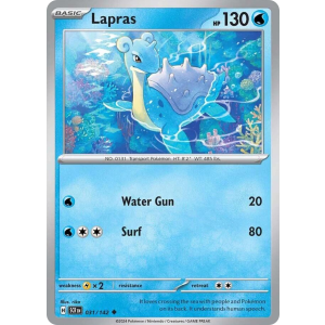 Lapras 31/142 Pokemon TCG Scarlet & Violet Stellar Crown