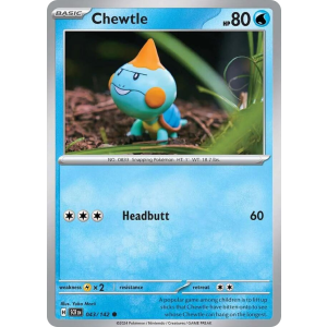 Chewtle 43/142 Pokemon TCG Scarlet & Violet Stellar Crown