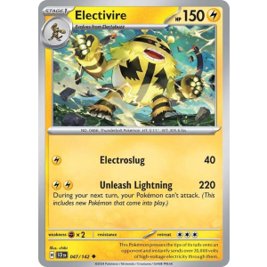 Electivire 47/142 Pokemon TCG Scarlet & Violet Stellar Crown