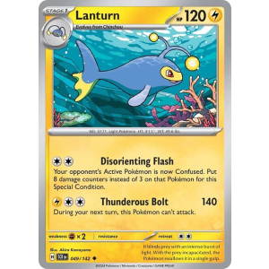 Lanturn 49/142 Pokemon TCG Scarlet & Violet Stellar Crown