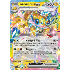 Double Rare Galvantula ex 51/142 Pokemon TCG Scarlet & Violet Stellar Crown