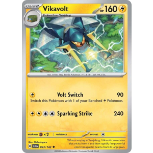 Vikavolt 53/142 Pokemon TCG Scarlet & Violet Stellar Crown