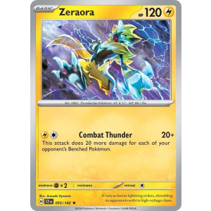 Zeraora 55/142 Pokemon TCG Scarlet & Violet Stellar Crown