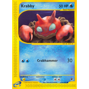 Krabby 115/165 Pokemon TCG E-Card Expedition Base Set