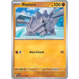 Rhyhorn 74/142 Pokemon TCG Scarlet & Violet Stellar Crown