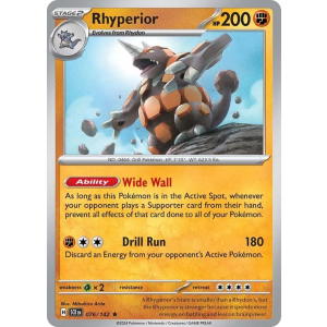 Rhyperior 76/142 Pokemon TCG Scarlet & Violet Stellar Crown