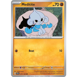 Meditite 77/142 Pokemon TCG Scarlet & Violet Stellar Crown