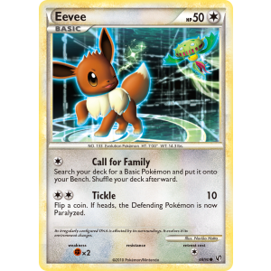 Eevee 48/90 Pokemon TCG HeartGold & SoulSilver HSUndaunted