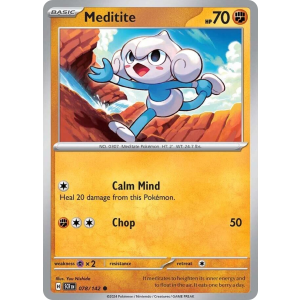 Meditite 78/142 Pokemon TCG Scarlet & Violet Stellar Crown