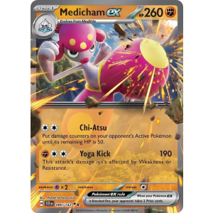 Double Rare Medicham ex 80/142 Pokemon TCG Scarlet & Violet Stellar Crown