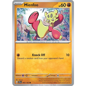 Mienfoo 83/142 Pokemon TCG Scarlet & Violet Stellar Crown