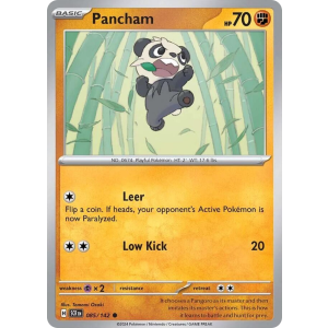 Pancham 85/142 Pokemon TCG Scarlet & Violet Stellar Crown