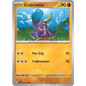 Crabrawler 87/142 Pokemon TCG Scarlet & Violet Stellar Crown