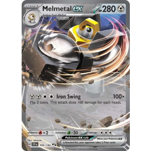 Double Rare Melmetal ex 105/142 Pokemon TCG Scarlet & Violet Stellar Crown