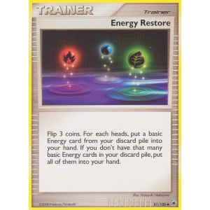 Energy Restore 81/100 Pokemon TCG Diamond & Pearl Majestic Dawn