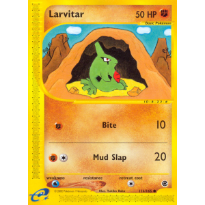 Larvitar 116/165 Pokemon TCG E-Card Expedition Base Set