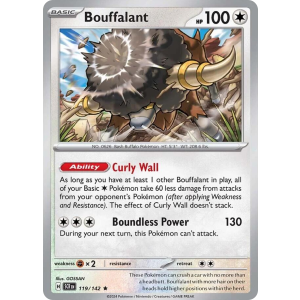 Bouffalant 119/142 Pokemon TCG Scarlet & Violet Stellar Crown