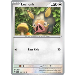 Lechonk 126/142 Pokemon TCG Scarlet & Violet Stellar Crown