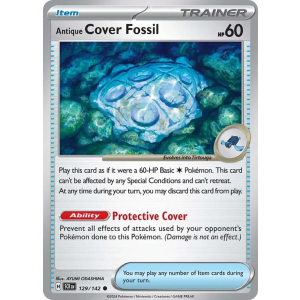 Antique Cover Fossil 129/142 Pokemon TCG Scarlet & Violet Stellar Crown