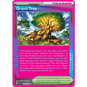 ACE SPEC Rare Grand Tree 136/142 Pokemon TCG Scarlet & Violet Stellar Crown