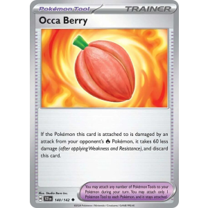 Occa Berry 140/142 Pokemon TCG Scarlet & Violet Stellar Crown