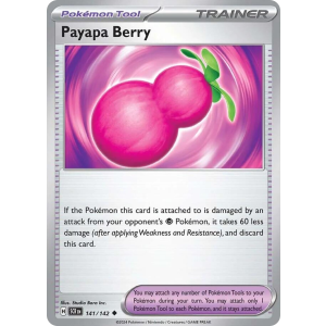 Payapa Berry 141/142 Pokemon TCG Scarlet & Violet Stellar Crown