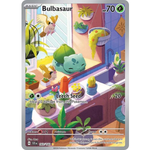 Illustration Rare Bulbasaur 143/142 Pokemon TCG Scarlet & Violet Stellar Crown