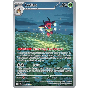 Illustration Rare Ledian 144/142 Pokemon TCG Scarlet & Violet Stellar Crown