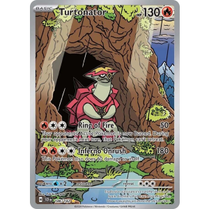 Illustration Rare Turtonator 146/142 Pokemon TCG Scarlet & Violet Stellar Crown