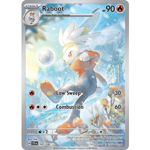 Illustration Rare Raboot 147/142 Pokemon TCG Scarlet & Violet Stellar Crown