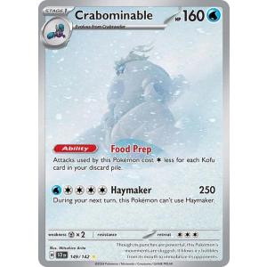 Illustration Rare Crabominable 149/142 Pokemon TCG Scarlet & Violet Stellar Crown