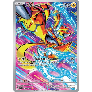 Illustration Rare Zeraora 151/142 Pokemon TCG Scarlet & Violet Stellar Crown