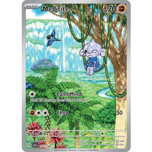 Illustration Rare Meditite 153/142 Pokemon TCG Scarlet & Violet Stellar Crown