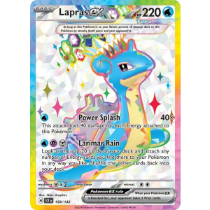 Ultra Rare Lapras ex 158/142 Pokemon TCG Scarlet & Violet Stellar Crown