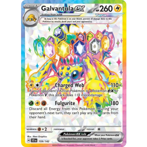 Ultra Rare Galvantula ex 159/142 Pokemon TCG Scarlet & Violet Stellar Crown