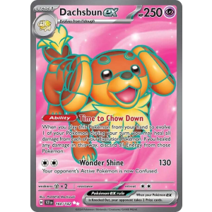 Ultra Rare Dachsbun ex 160/142 Pokemon TCG Scarlet & Violet Stellar Crown