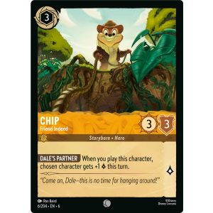 Chip - Friend Indeed 6/204 Disney Lorcana TCG Azurite Sea