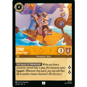 Chip - Ranger Leader 12/204 Disney Lorcana TCG Azurite Sea