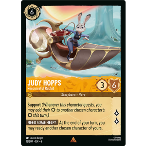 Judy Hopps - Resourceful Rabbit 15/204 Disney Lorcana TCG Azurite Sea