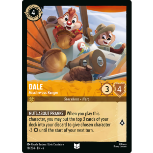 Dale - Mischievous Ranger 18/204 Disney Lorcana TCG Azurite Sea