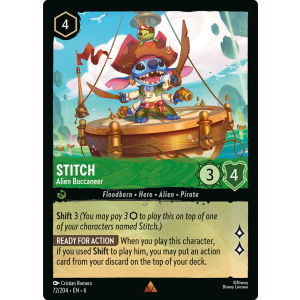 Stitch - Alien Buccaneer 72/204 Disney Lorcana TCG Azurite Sea