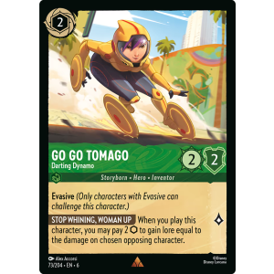 Go Go Tomago - Darting Dynamo 73/204 Disney Lorcana TCG Azurite Sea