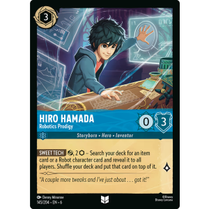 Hiro Hamada - Robotics Prodigy 145/204 Disney Lorcana TCG Azurite Sea