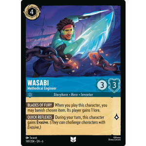 Wasabi - Methodical Engineer 149/204 Disney Lorcana TCG Azurite Sea